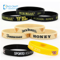 Wholesale cheap custom mixed color thermal printing motivational silicone bracelets wristband